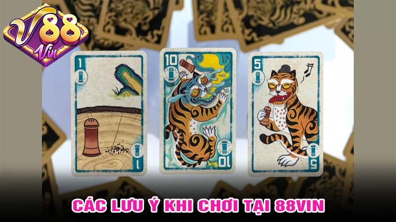 Các lưu ý khi chơi rồng hổ tại 88vin